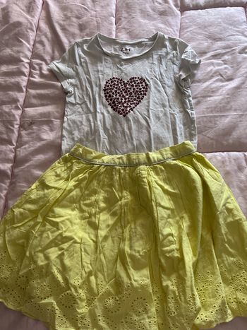 Jupe et t-shirt fille moi