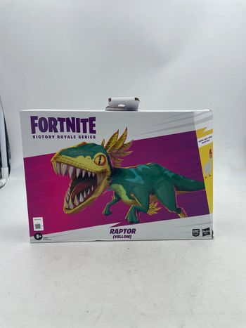 Coffret figurine Fortnite Victory Royale séries dinosaure Raptor Yellow 15 cm Hasbro neuf