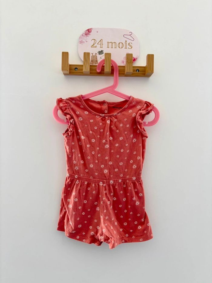 Combishort marguerites vertbaudet 2ans