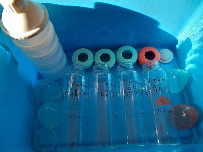 Lots biberons plus bac