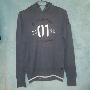 Pull à capuche - Vintage - Y2K - Motif Brodé - G-Star - Taille S