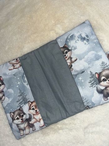 Protège carnet de santé loup 