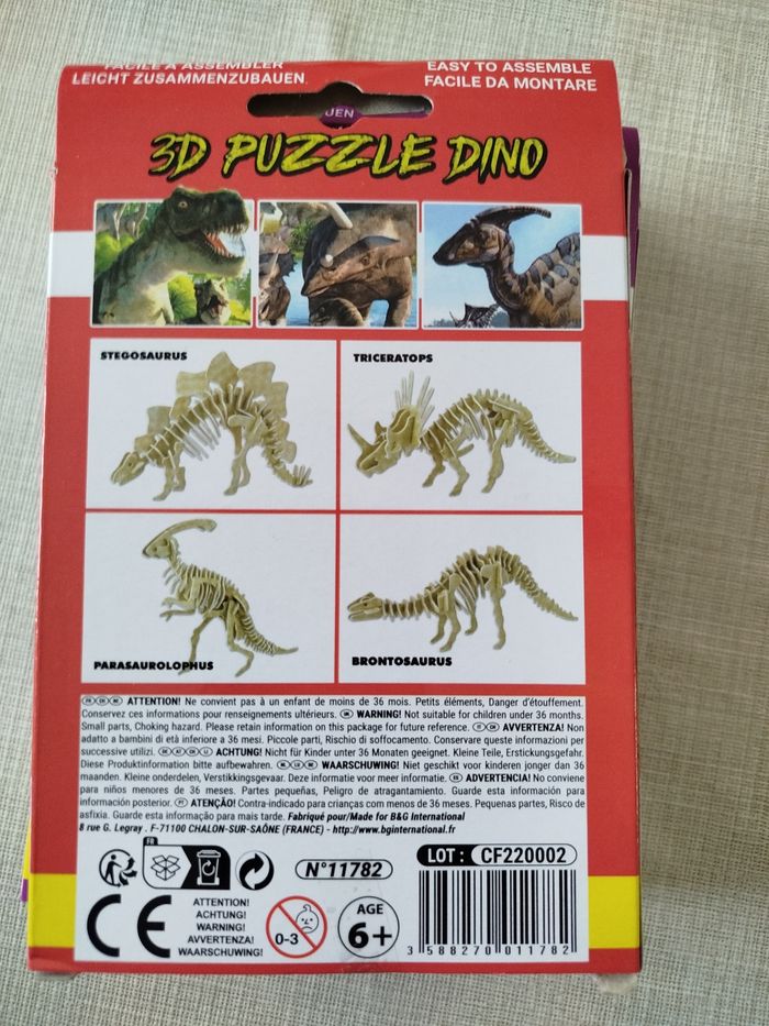 Puzzle 3d dinosaure - photo numéro 8