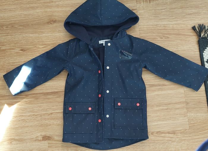Imperméable bleu marine 18 mois