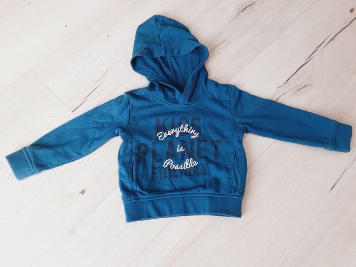 Vêtement garçon pull à capuche Tissaia 3 ans - photo numéro 2