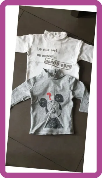 Lot de 2 t-shirt manches longues