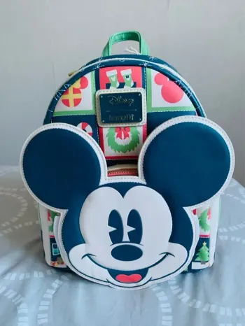 Sac Loungefly Disney Mickey et Minnie Holiday