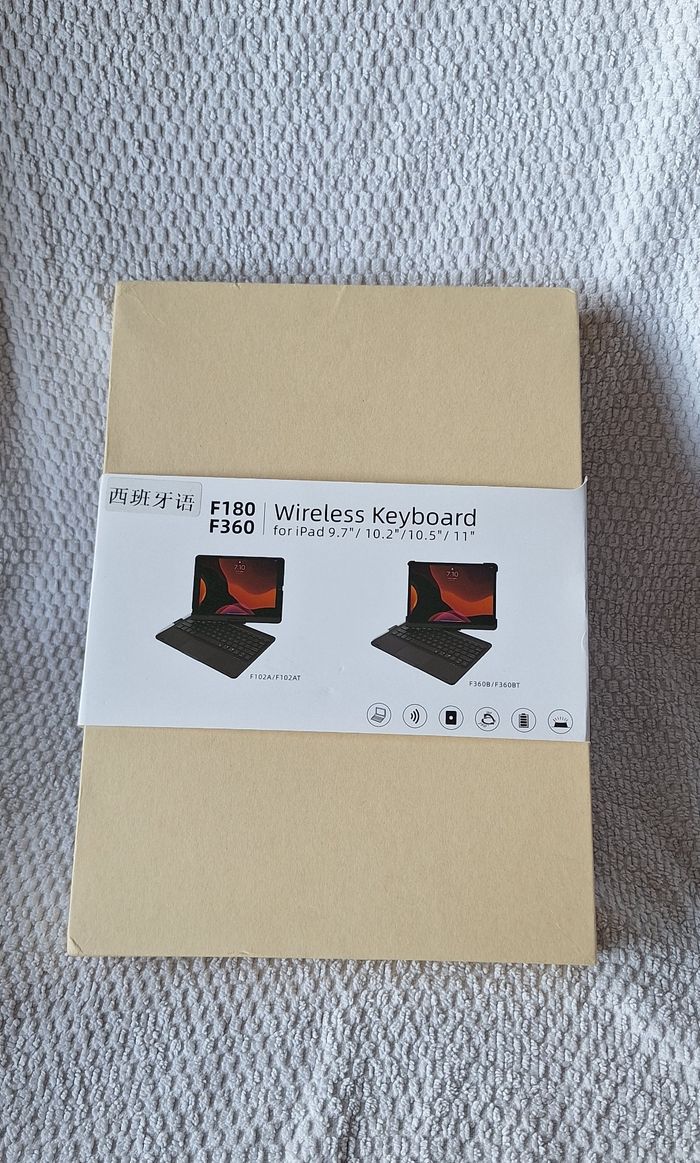 Coque clavier ipad 9.7"/ 10.2"/ 10.5"/ 11" F180. F360. - photo numéro 2