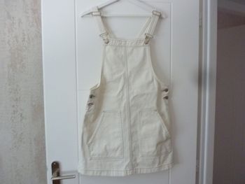 Jupe salopette écrue