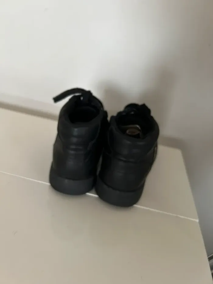Geox, baskets noires, pointure 37 en cuir femme - photo numéro 4