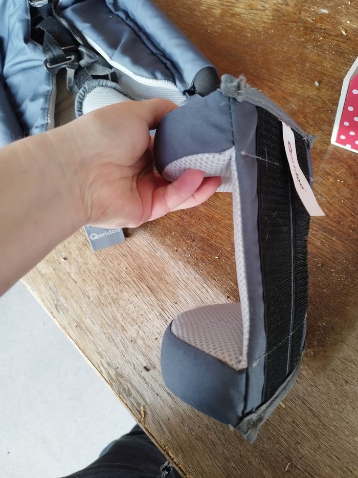 Hamac bébé pliable vélo avec harnais Qeridoo - photo numéro 2