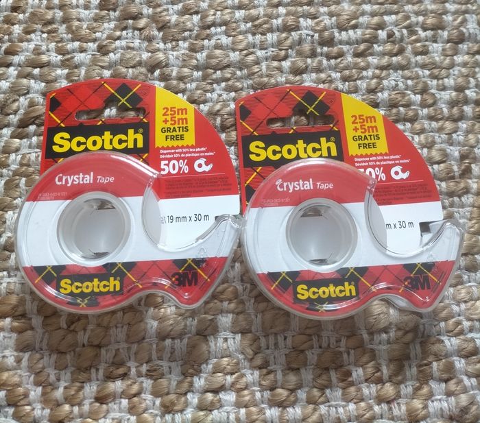 Lot ruban adhésif crystal Scotch