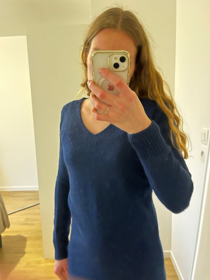 Robe pull bleu - photo numéro 2