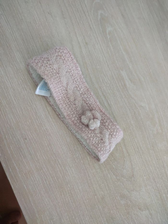 Bandeau oreille chaud rose Okaïdi