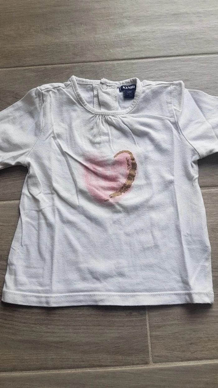 T-shirt manches longues Kiabi 12 mois - photo numéro 2