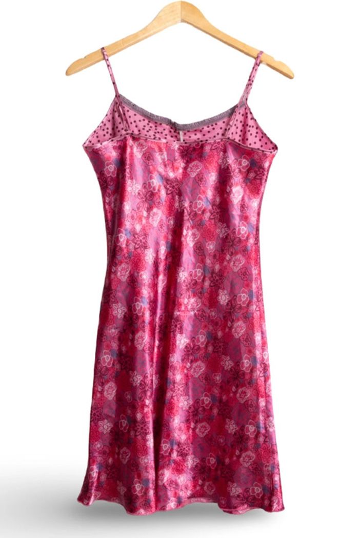 Robe fluide rose à motifs fleurs et pois • pink dress floral print polka dots 38/40 - photo numéro 9