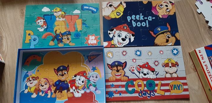 Boite de 4 puzzles pat patrouille