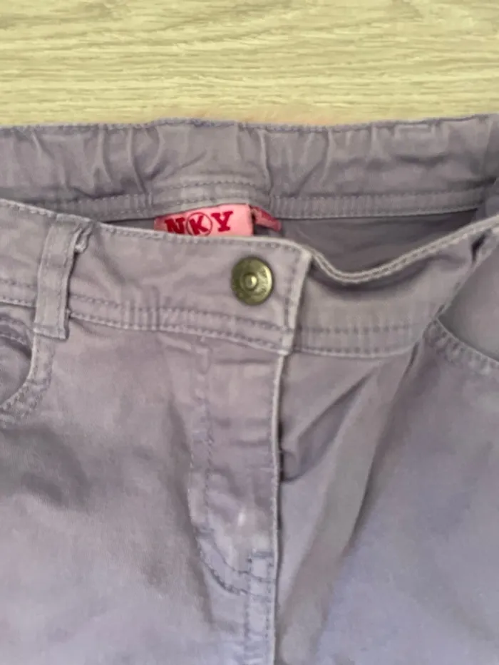 Pantalon fille mauve - photo numéro 2
