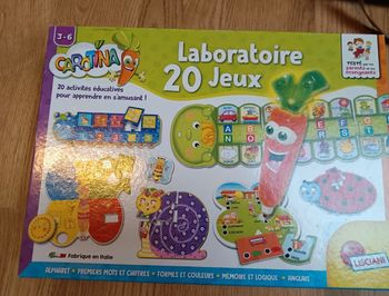 Laboratoire 20 jeux
