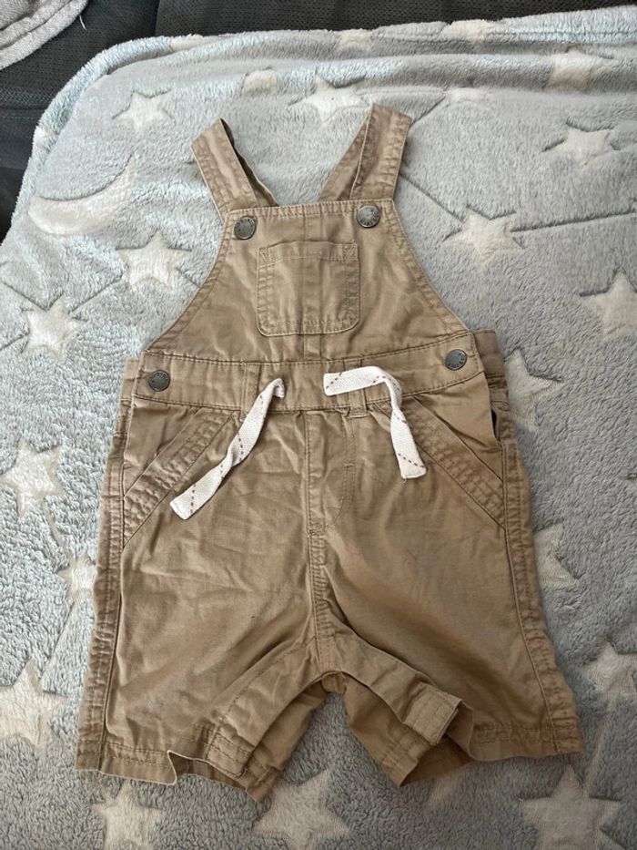 Salopette short beige