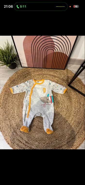 Pyjama bébé garçon taille 1 mois