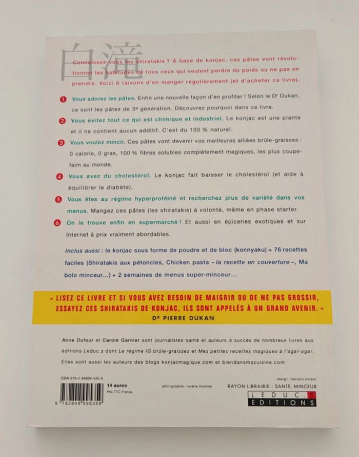 Mes recettes magiques au konjac et aux shiratakis – Anne Dufour & Carole Garnier - photo numéro 2