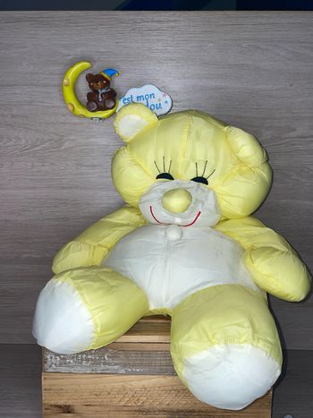 BKN30 doudou ours 🐻 en toile