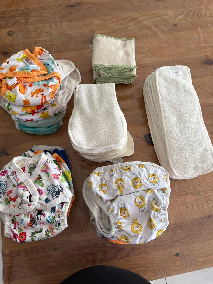 Pack 45 couches lavables Tout en un bambou neuf - photo numéro 2
