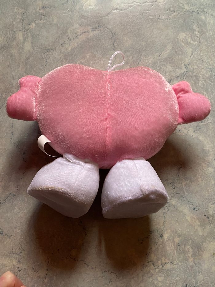 Peluche coeur rose - photo numéro 2