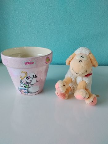 Pot et peluche Diddl 