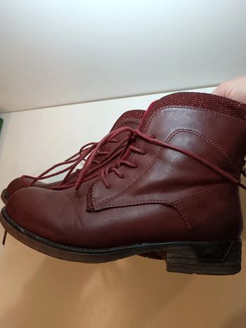 Bottines bordeaux