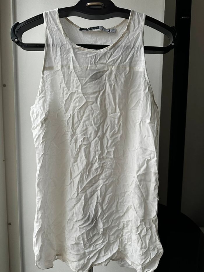 Débardeur long blanc