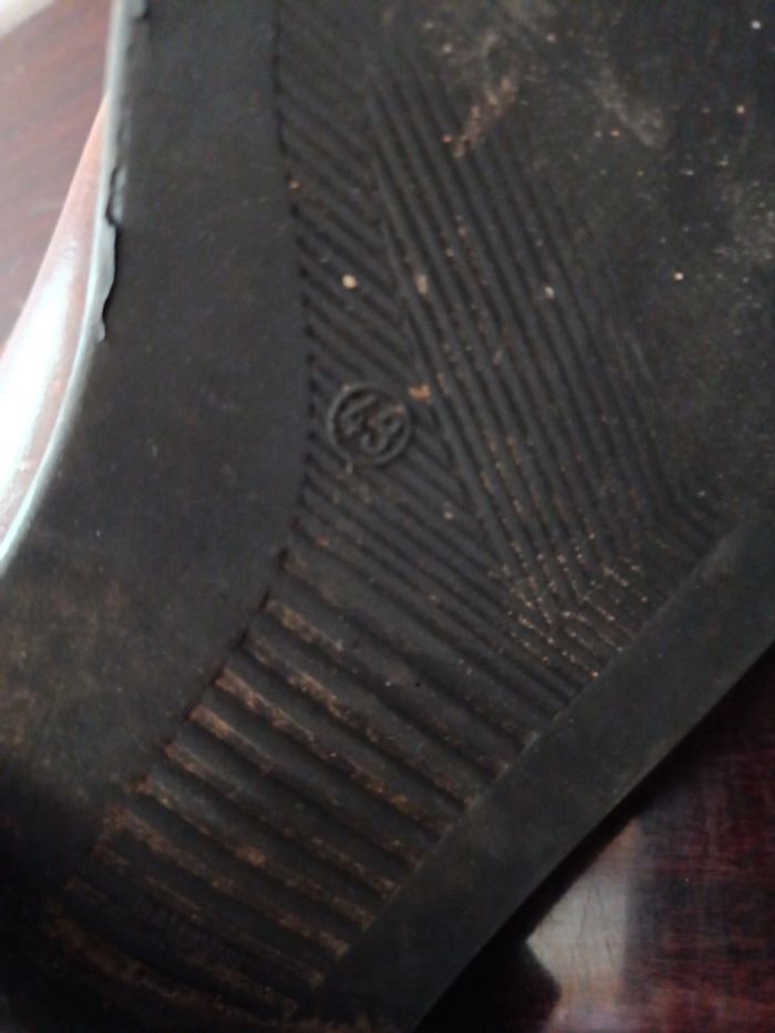 Mocassins vintage en cuir taille 43 - photo numéro 5