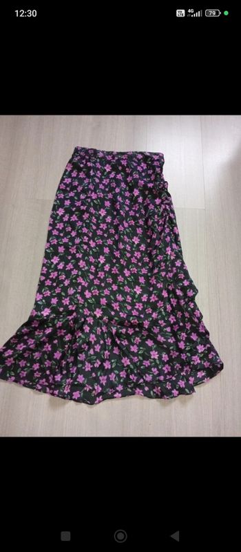 Jupe longue a fleurs