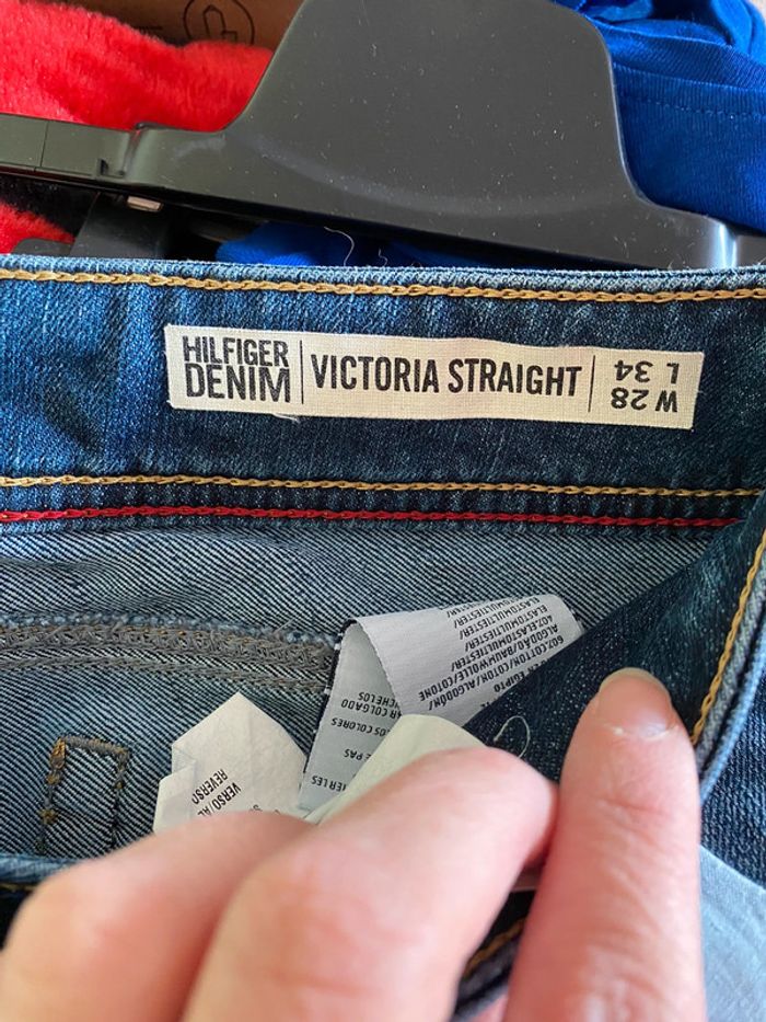 Pantalon jeans Hilfiger Denim Victoria Straight Taille 28/34 - photo numéro 3