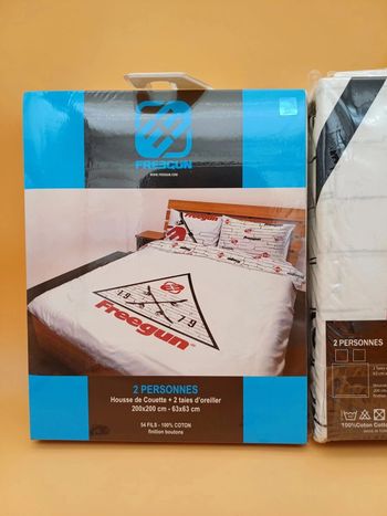 Parure de lit Freegun 2 personnes – 100% coton – Design street urbain