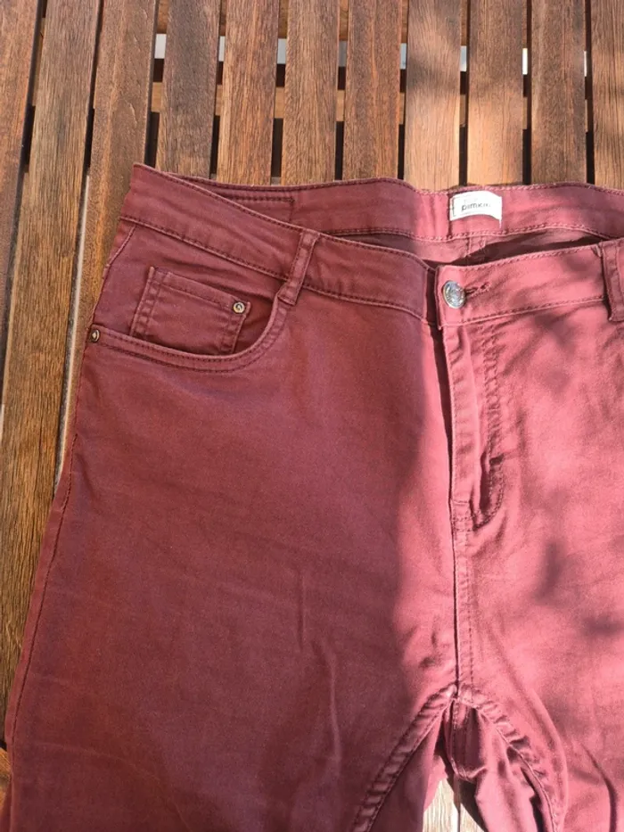 Jean Skinny Bordeaux Pimkie T.42 - photo numéro 4