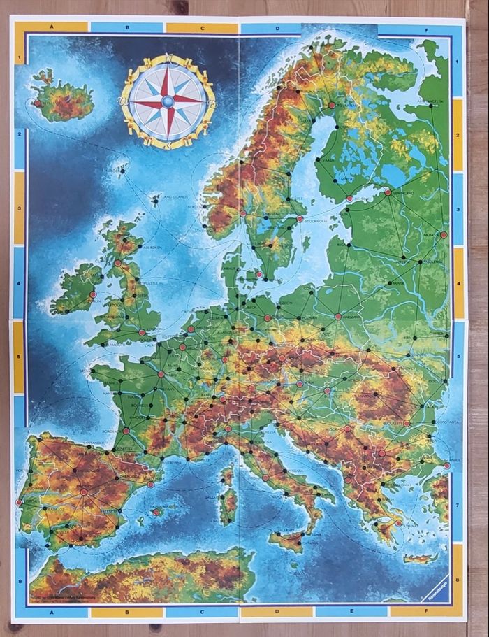 Voyage en Europe - Jeu vintage - photo numéro 4