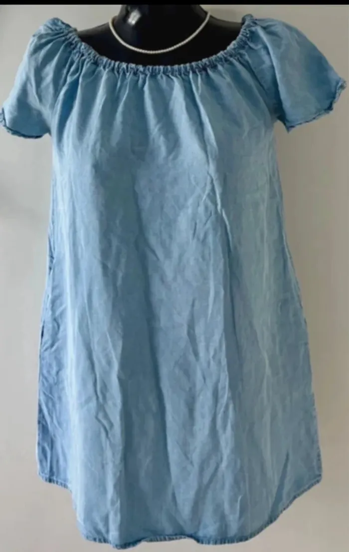 Jolie robe en jean souple Zara woman - photo numéro 3