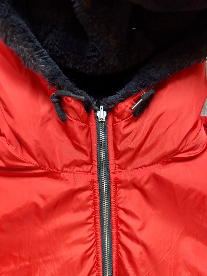 Veste réversible Bellerose moumoute noire/orange taille 3 - photo numéro 4