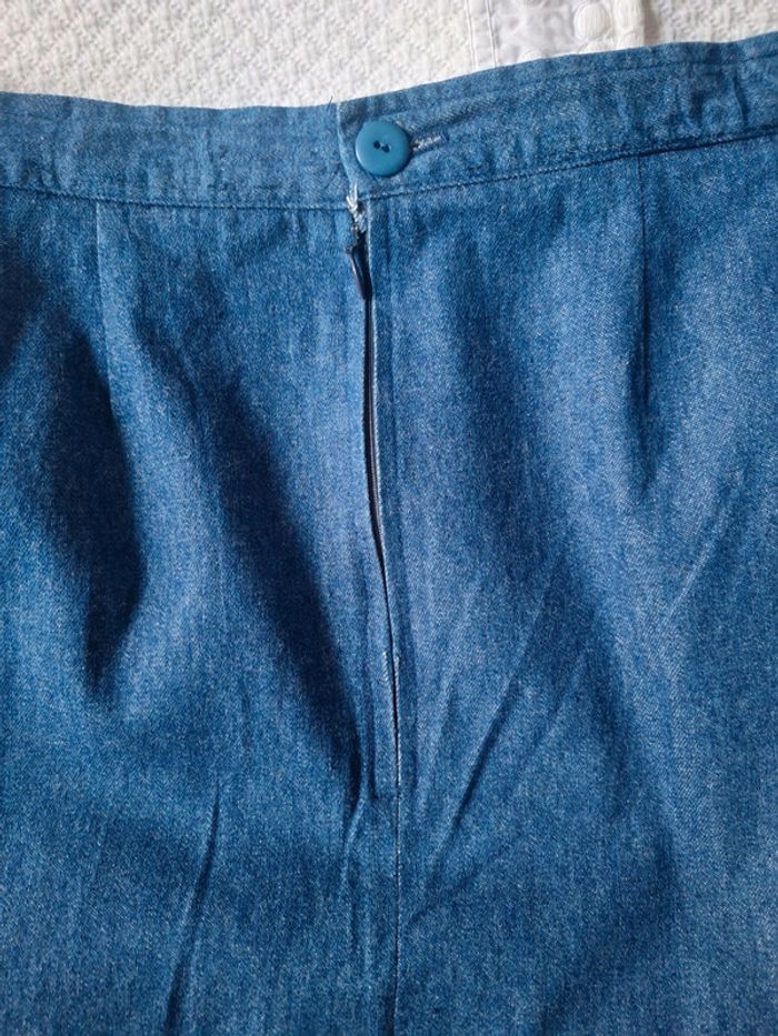 Jupe vintage Caroline Rhomer denim - photo numéro 3