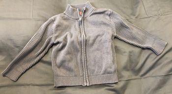 Gilet gris DPAM 23 mois 86 cm