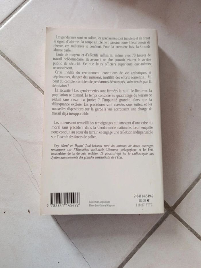 Livre Les peurs du gendarme - photo numéro 2
