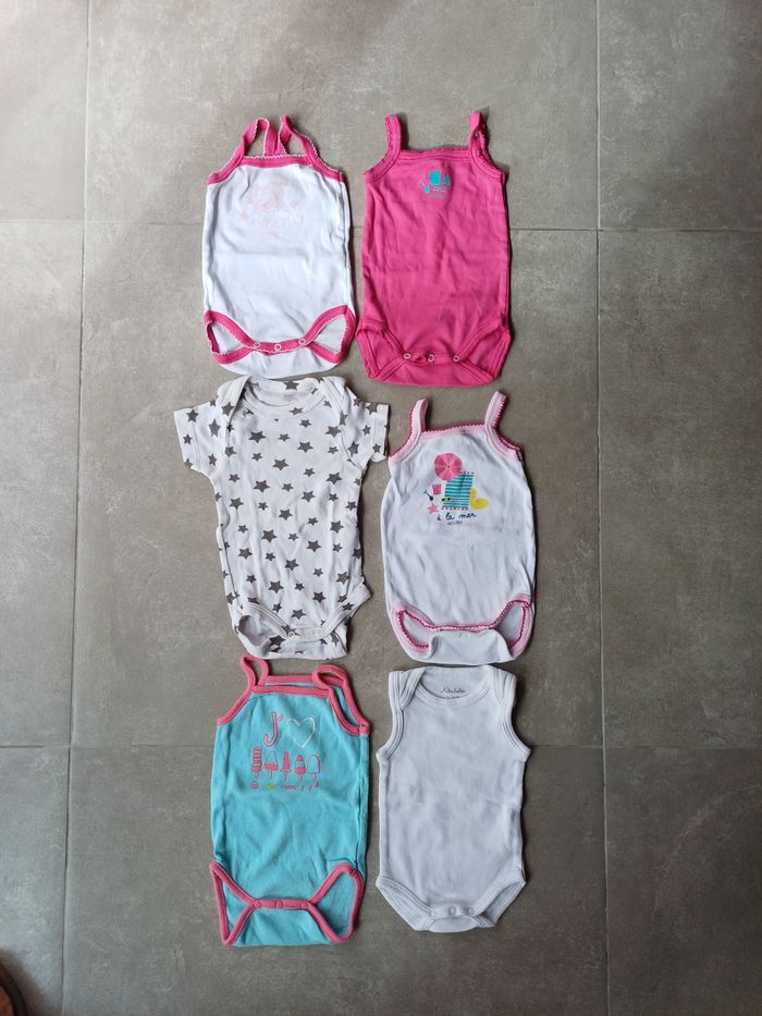 Lot 6 bodies été fille 3 mois - photo numéro 3