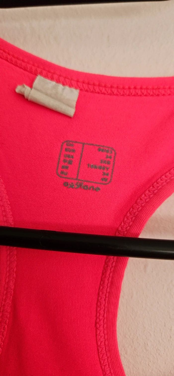 Débardeur rose fluo de sport domyos - photo numéro 4