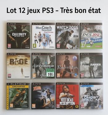 Lots de 12 jeux ps3