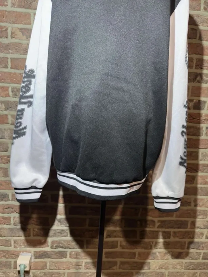 Blouson Varsity noire et blanche New York Taille L / 40 - photo numéro 14