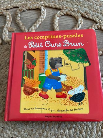 Livre puzzle petit ours brun