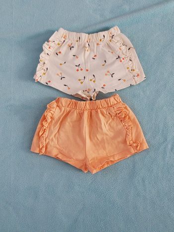 Lot 2 shorts 6 mois