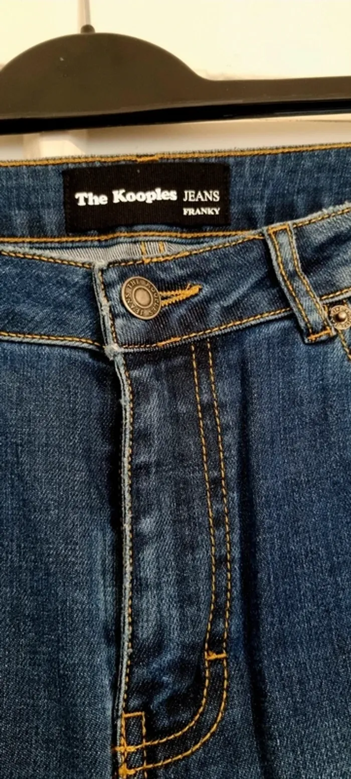 Jean slim bleu 38 the kooples jeans franky - photo numéro 3